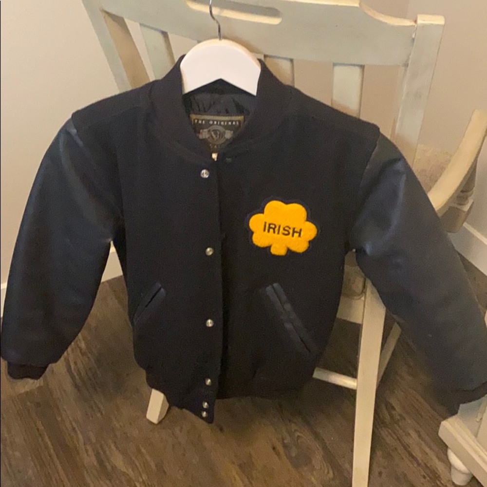 Kids Notre Dame Letterman Jacket Replica